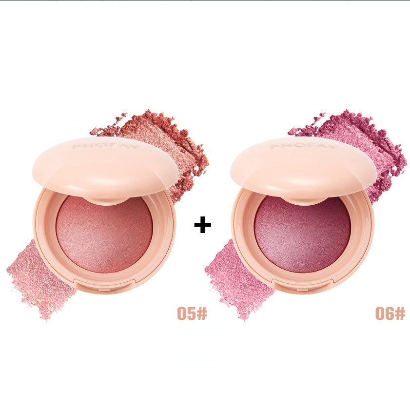 PHOFAY Luminous Powder Blush – Soft Glow, Feather-Light Finish