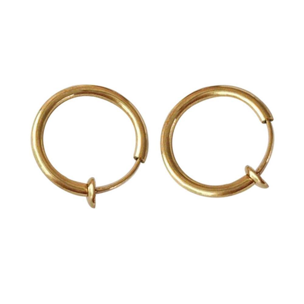 No-Pierce Titanium Clip-On Hoop β Rose Gold Comfort Fit