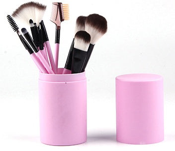 12-Piece Vegan Makeup Brush Set β Soft, Stylish, and Essential