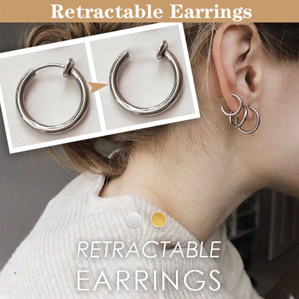 No-Pierce Titanium Clip-On Hoop β Rose Gold Comfort Fit