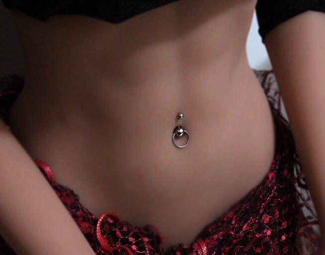 Titanium Steel Navel Ring β Sleek & Unisex Belly Piercing