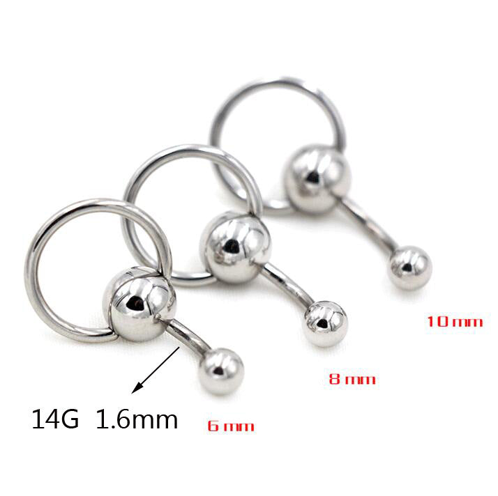 Titanium Steel Navel Ring β Sleek & Unisex Belly Piercing