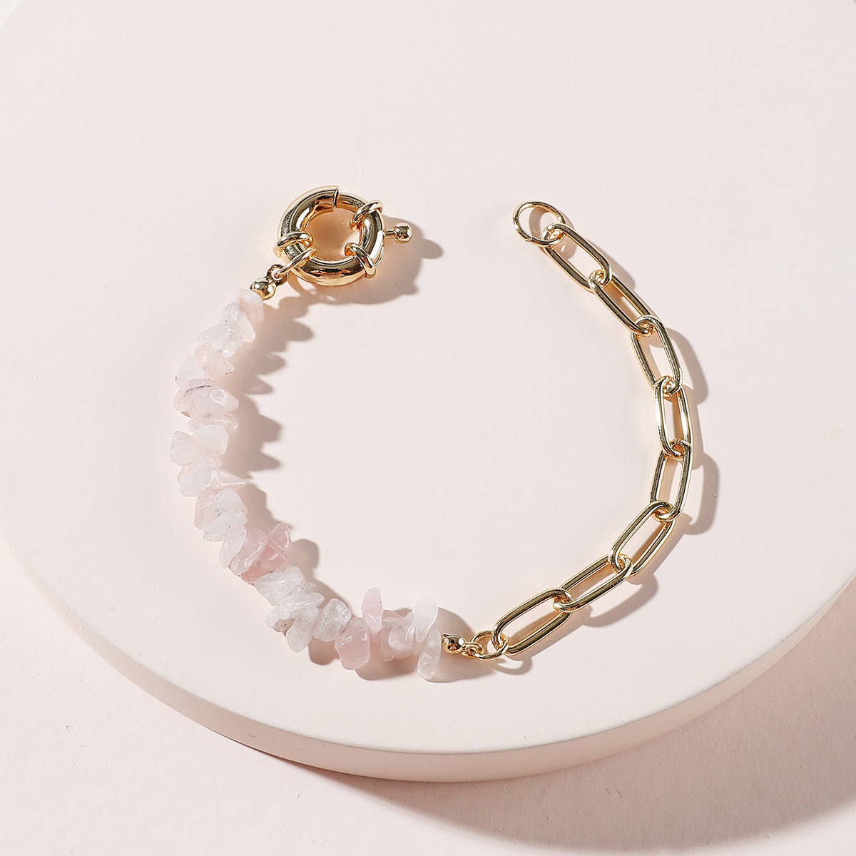 Amethyst Stone Chain Bracelet – Adjustable Crystal Energy Jewelry