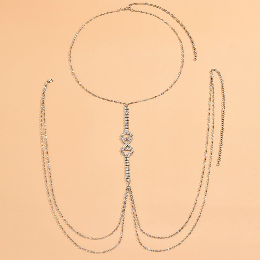 Gold Body Tassel Chain β Glam Statement Jewelry for Chest & Waist