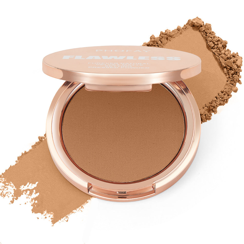 PHOFAY Matte Setting Pressed Powder – Shine-Free, Flawless Finish
