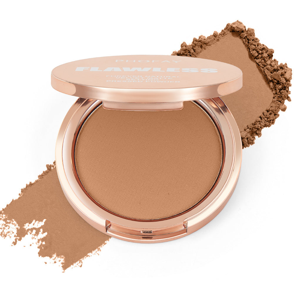 PHOFAY Matte Setting Pressed Powder – Shine-Free, Flawless Finish