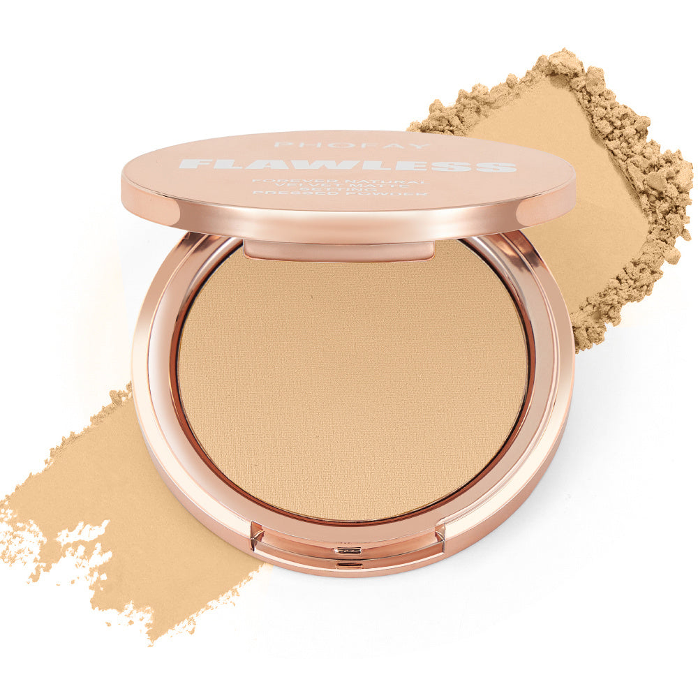PHOFAY Matte Setting Pressed Powder – Shine-Free, Flawless Finish