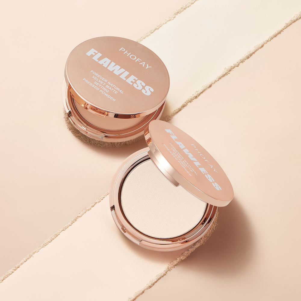 PHOFAY Matte Setting Pressed Powder – Shine-Free, Flawless Finish