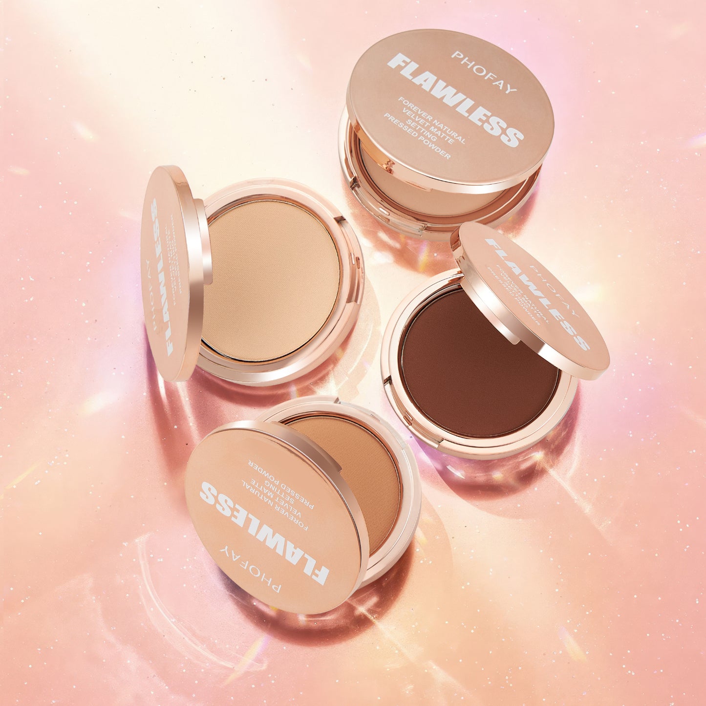 PHOFAY Matte Setting Pressed Powder – Shine-Free, Flawless Finish