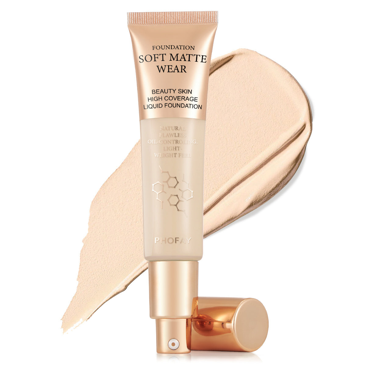 Matte Full Coverage Liquid Foundation β 24H Shine Control & Buildable Coverage