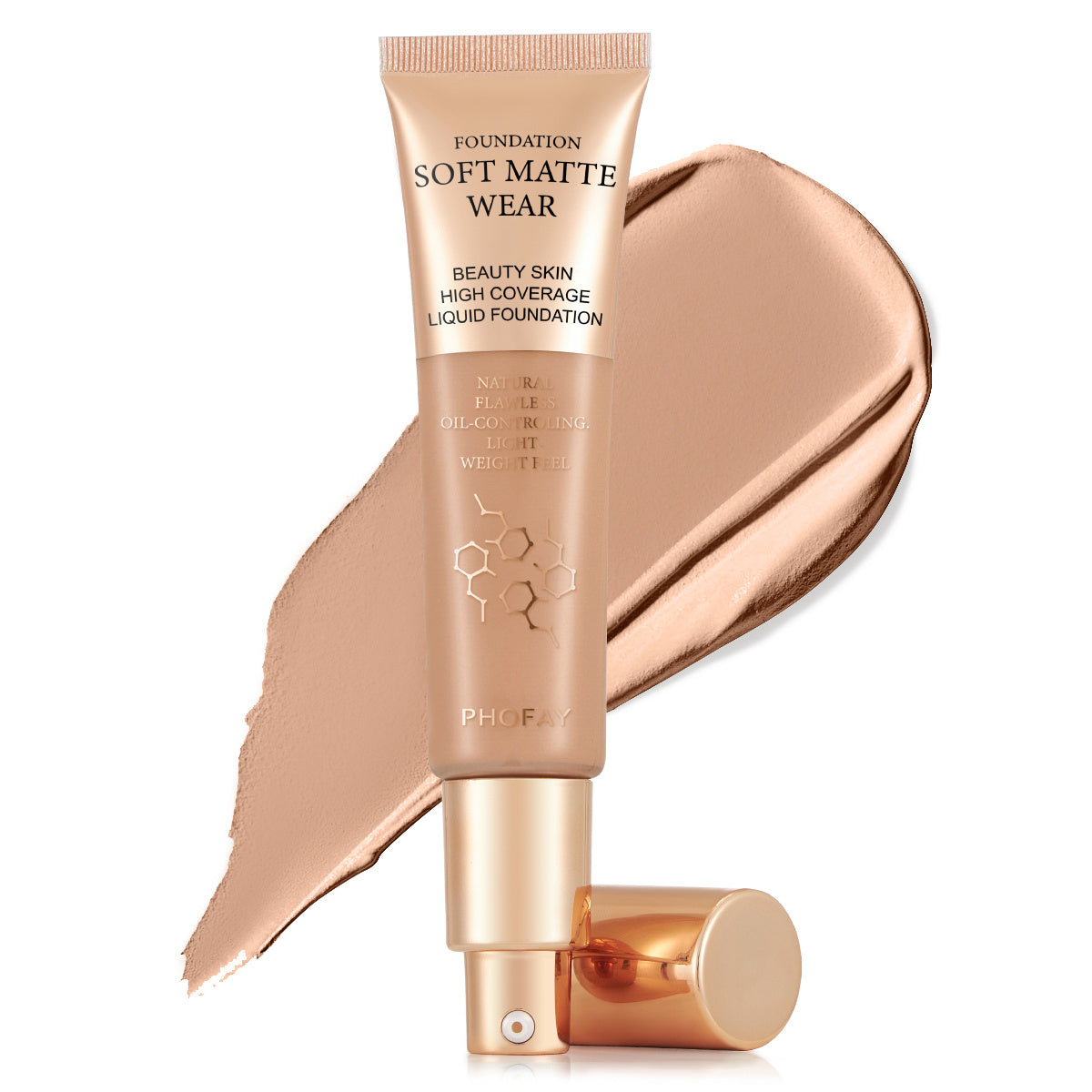 Matte Full Coverage Liquid Foundation β 24H Shine Control & Buildable Coverage