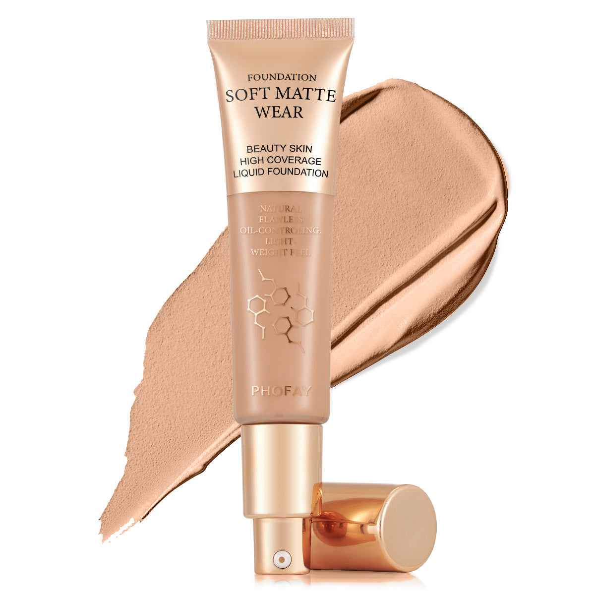 Matte Full Coverage Liquid Foundation β 24H Shine Control & Buildable Coverage