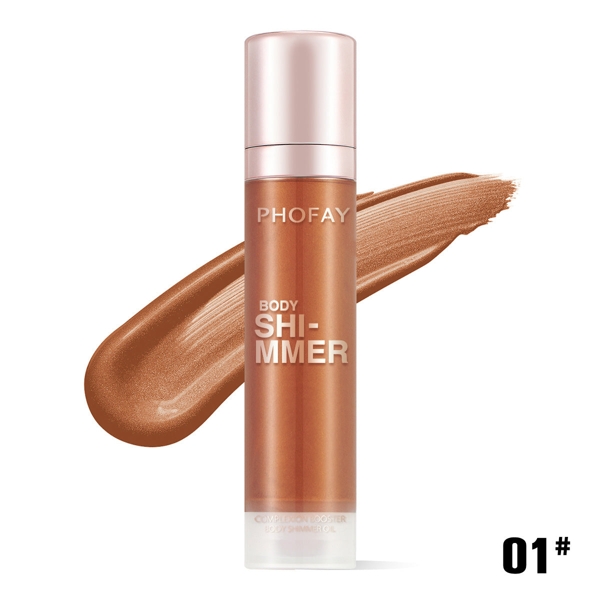 Glow Up Body Shimmer Oil – Hydrating & Illuminating Bronze Finish (PHOFEAY)