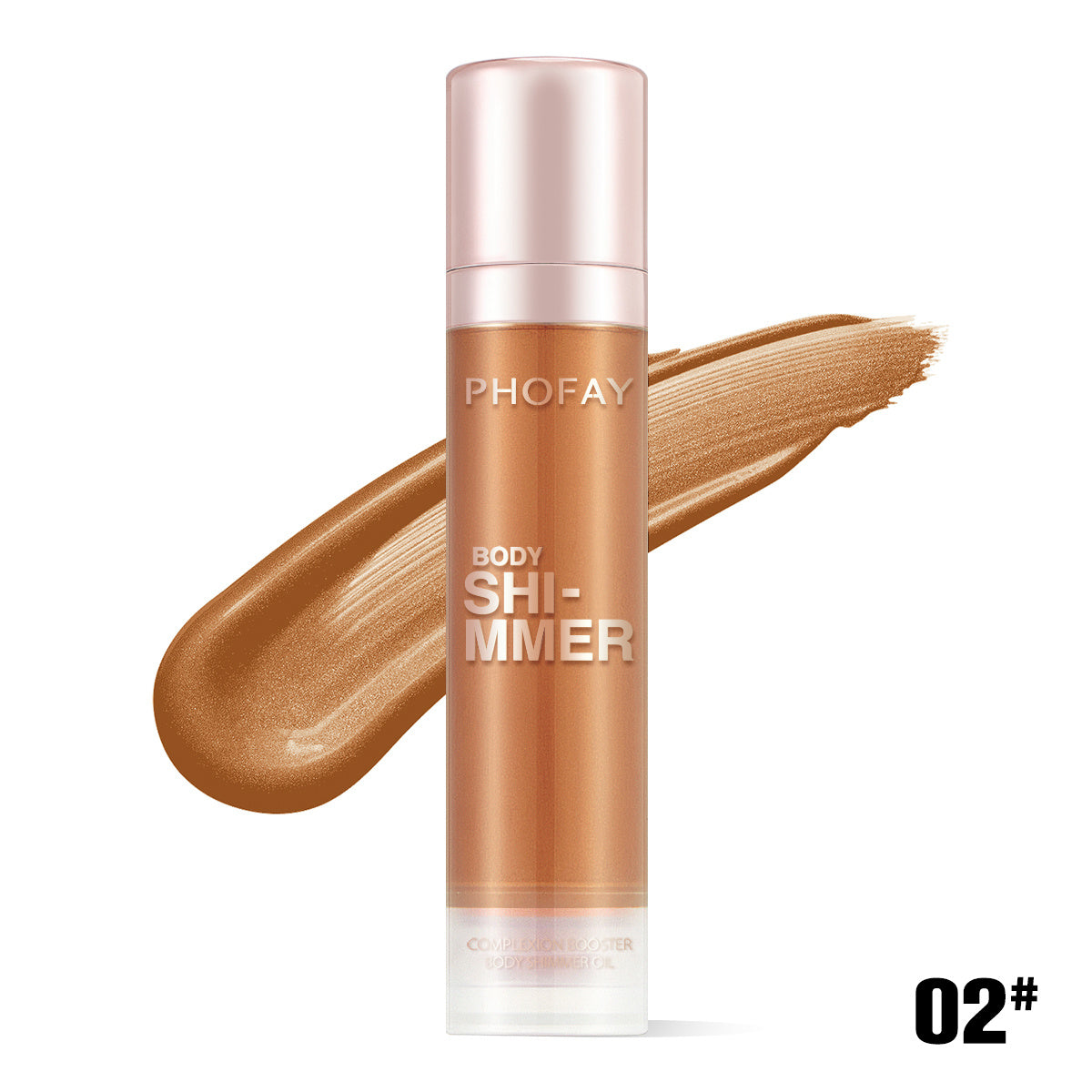 Glow Up Body Shimmer Oil – Hydrating & Illuminating Bronze Finish (PHOFEAY)