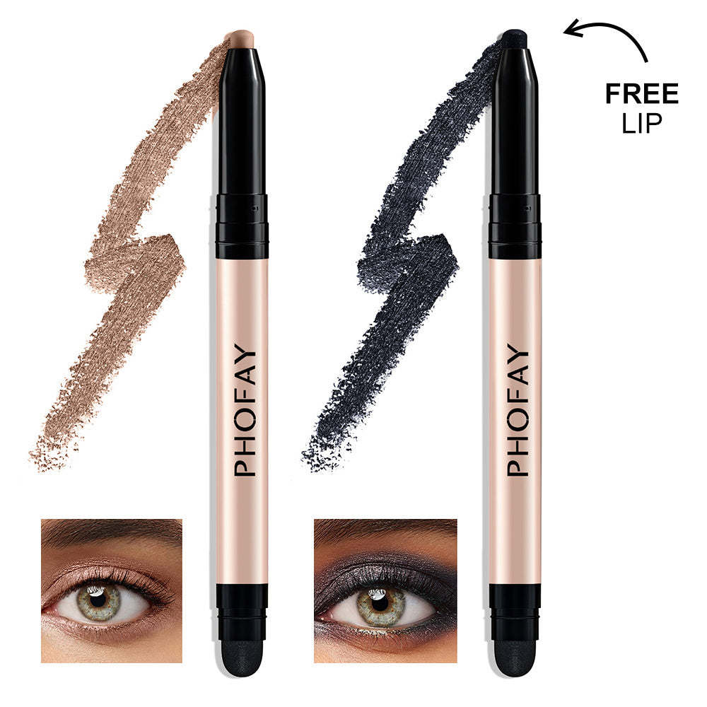 PHOFAY 2-in-1 Eyeshadow Stick Set – Waterproof, Smudge-Proof & Easy-Blend