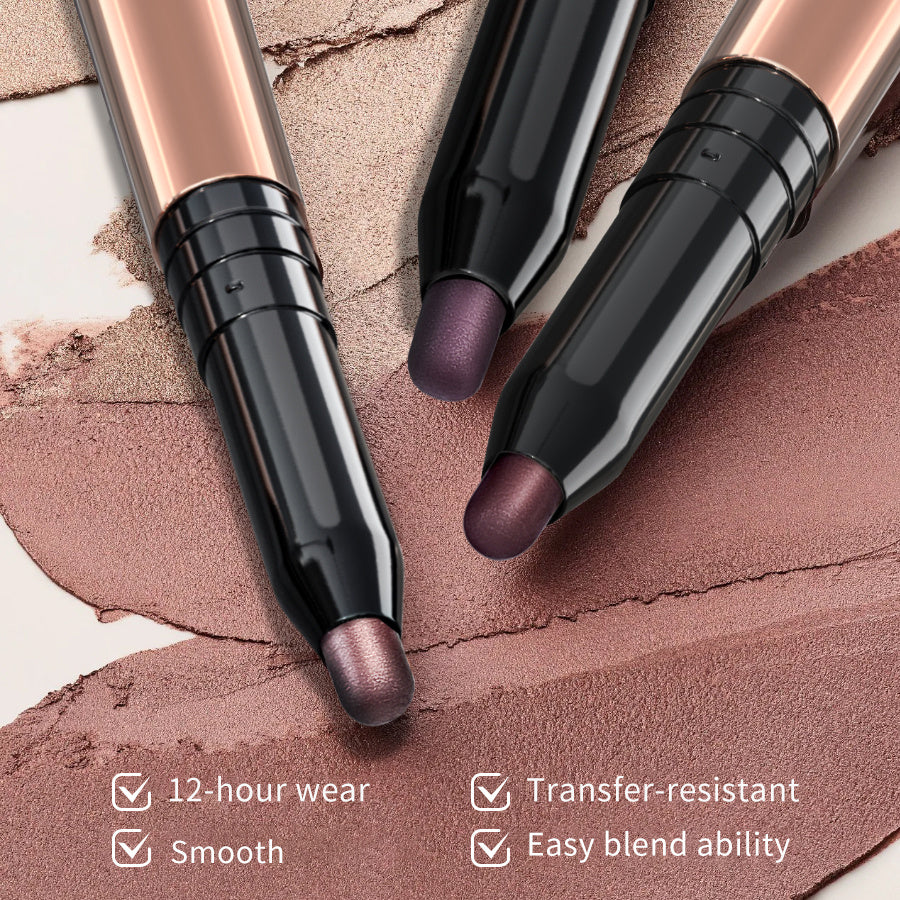 PHOFAY 2-in-1 Eyeshadow Stick Set – Waterproof, Smudge-Proof & Easy-Blend