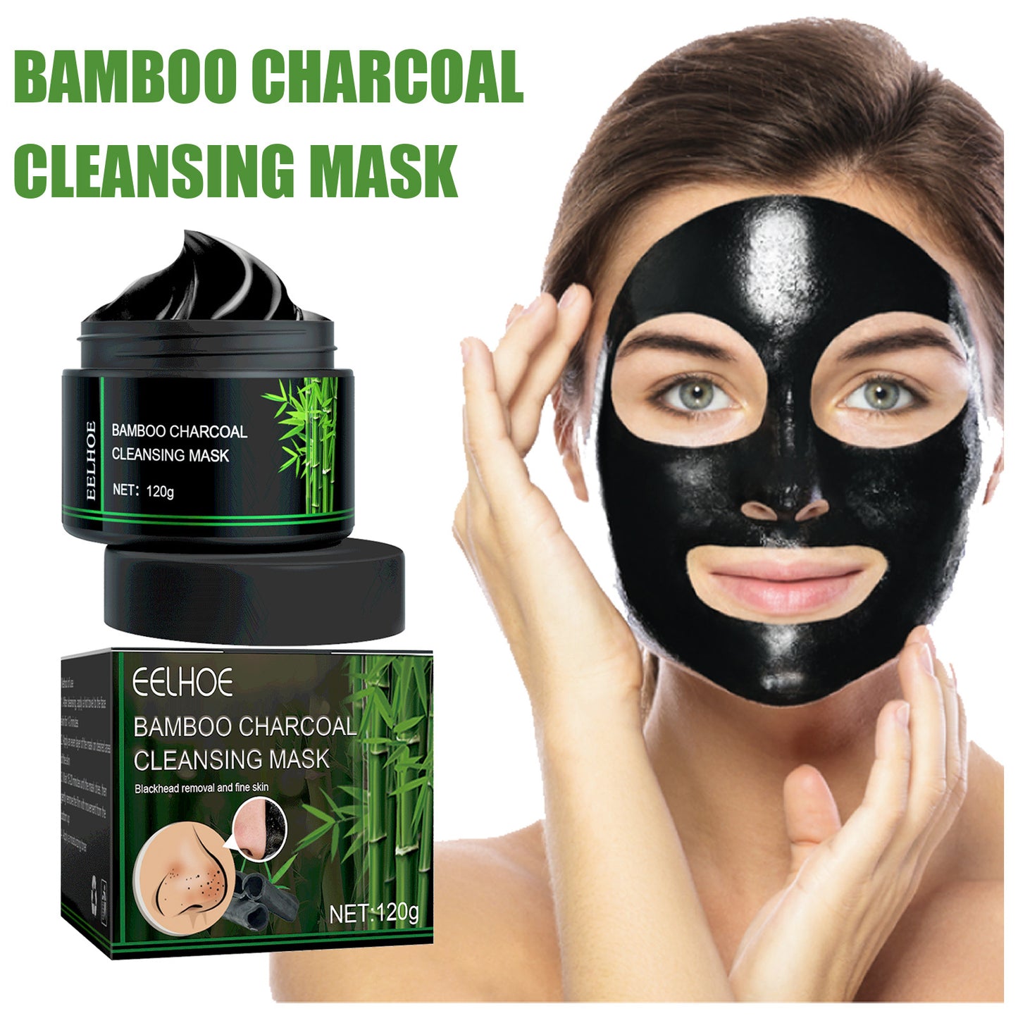 Detox Bamboo Charcoal Peel-Off Mask – Deep Clean, Smooth Glow