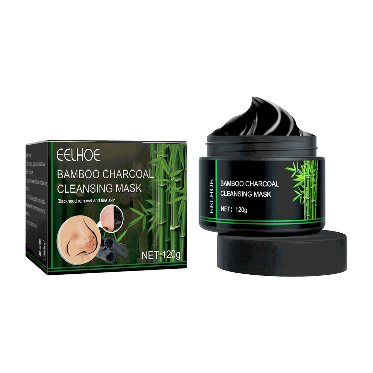 Detox Bamboo Charcoal Peel-Off Mask – Deep Clean, Smooth Glow