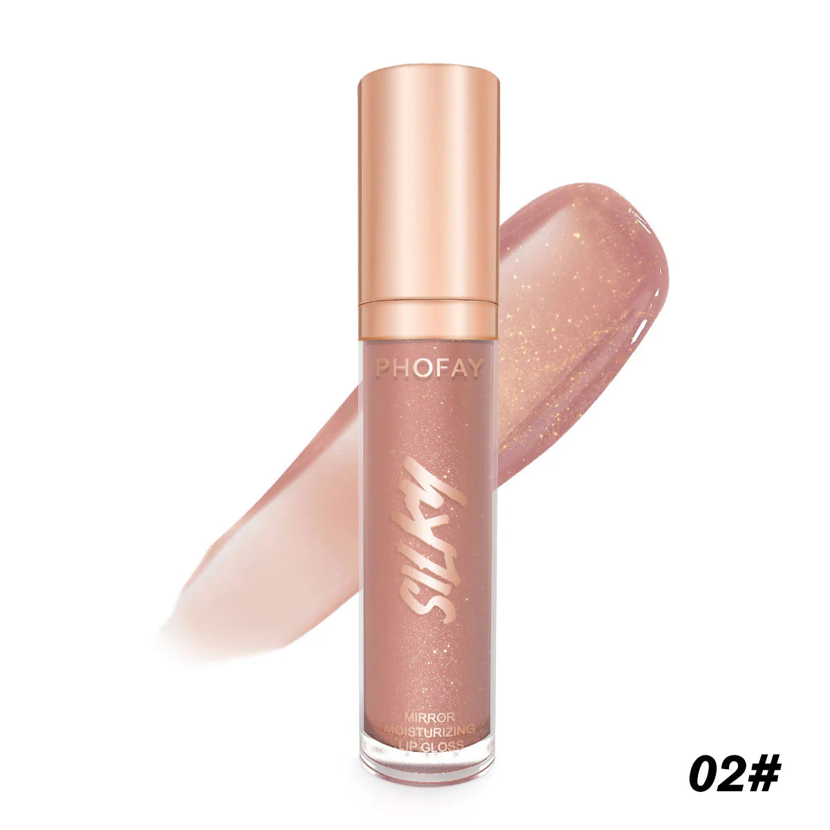 PHOFAY Mirror Shine Lip Gloss – 7.5ml Non-Sticky Moisturizing Formula