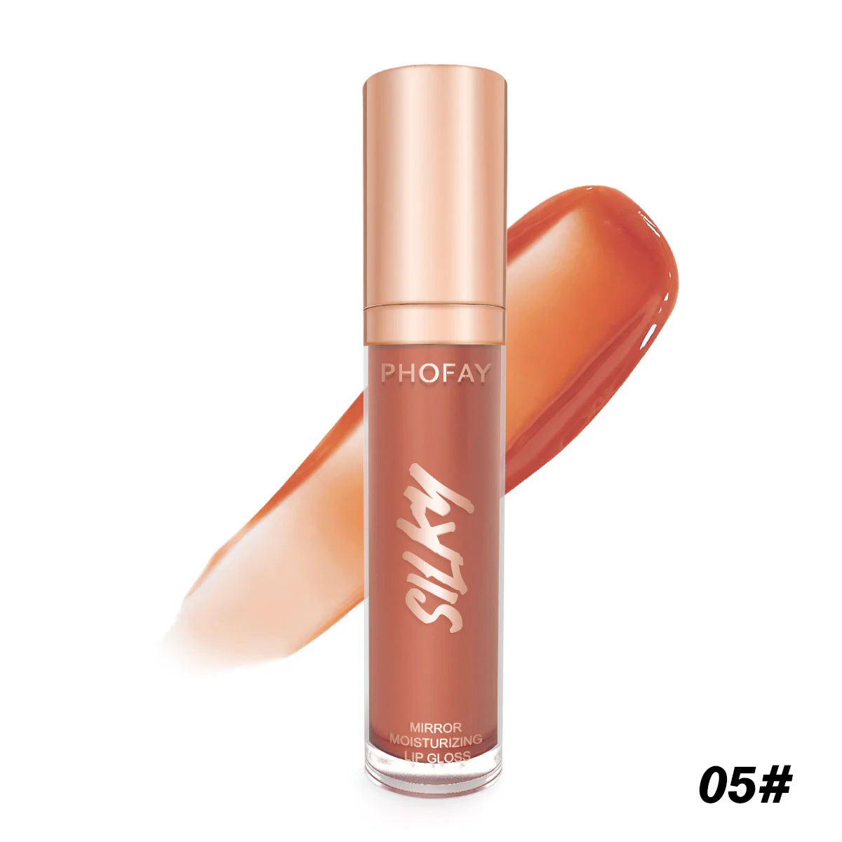 PHOFAY Mirror Shine Lip Gloss – 7.5ml Non-Sticky Moisturizing Formula