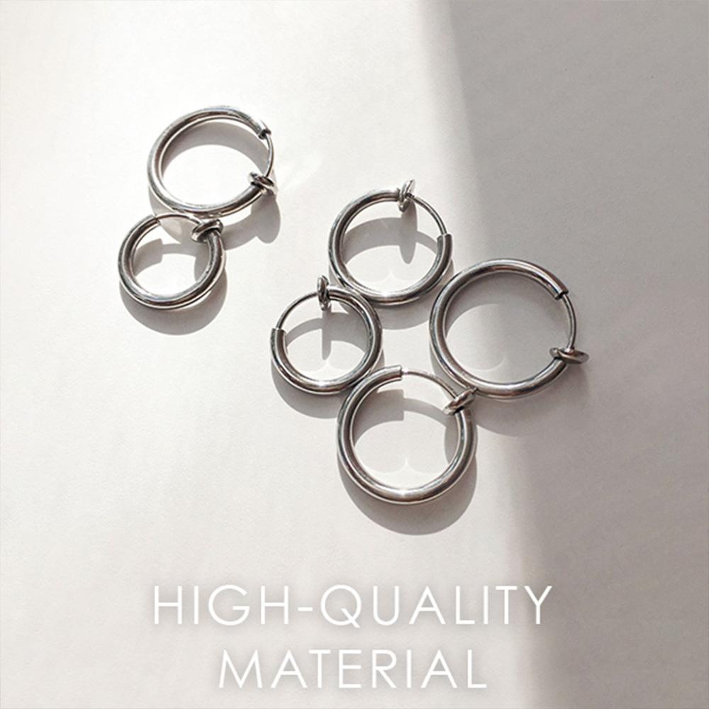 No-Pierce Titanium Clip-On Hoop β Rose Gold Comfort Fit