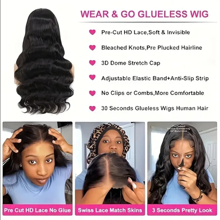 28" Body Wave Lace Closure Wig โ Bold, Long & Luxurious