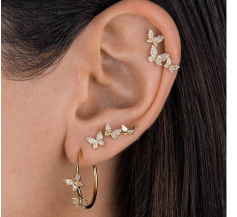 Chic Bowknot Alloy Earring Set β Elegant Style for Any Occasion