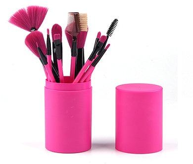12-Piece Vegan Makeup Brush Set β Soft, Stylish, and Essential