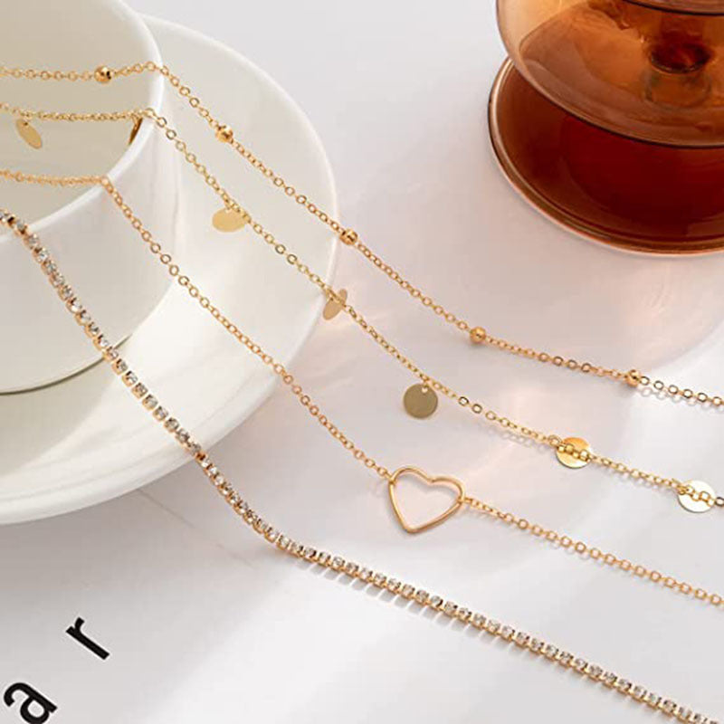 Glam Multi-Strand Belly Chain Set – Adjustable Gold & Silver Waist Jewelry