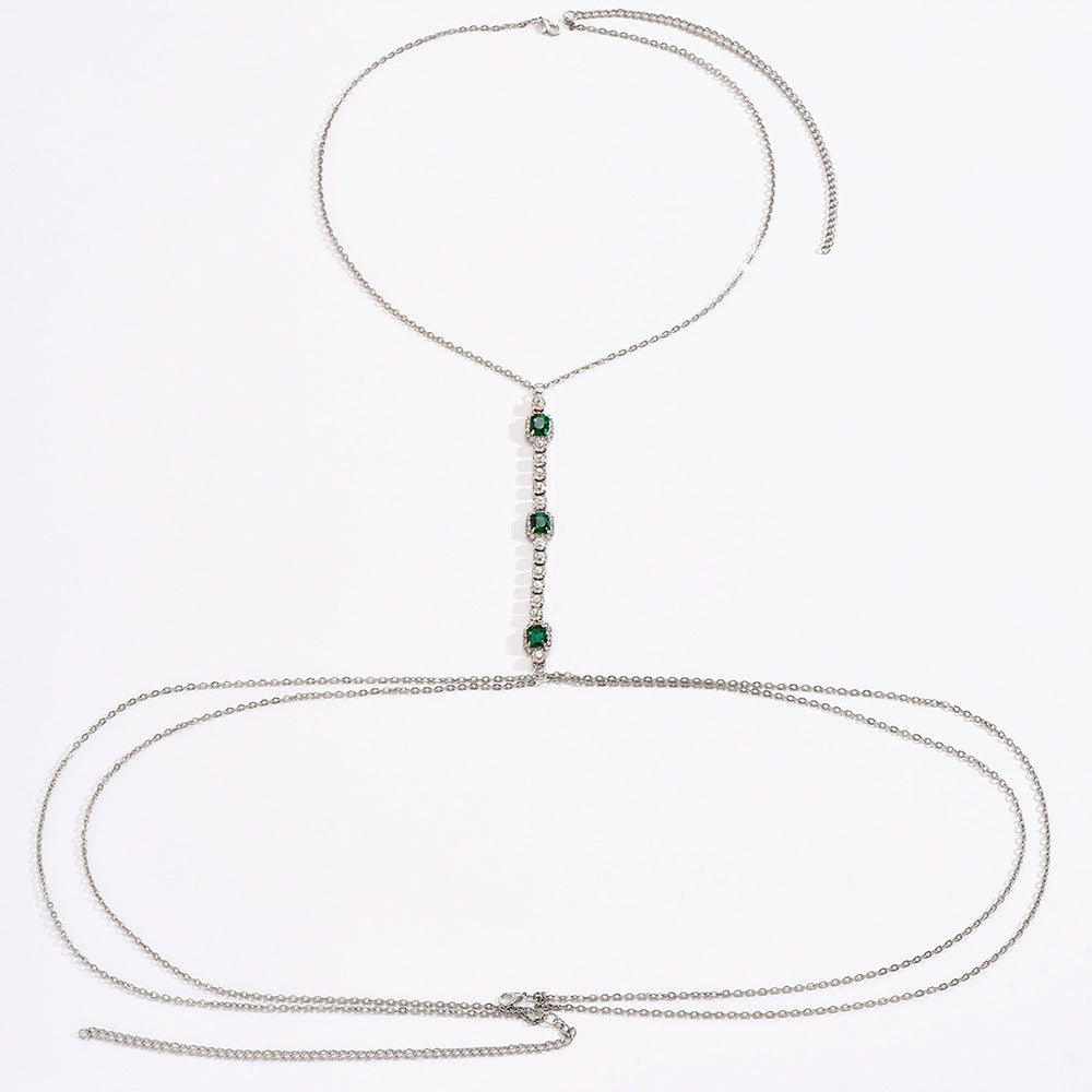 Gold Body Tassel Chain β Glam Statement Jewelry for Chest & Waist