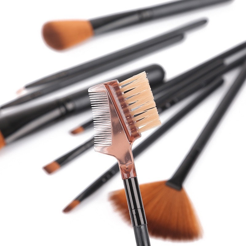 12-Piece Vegan Makeup Brush Set β Soft, Stylish, and Essential