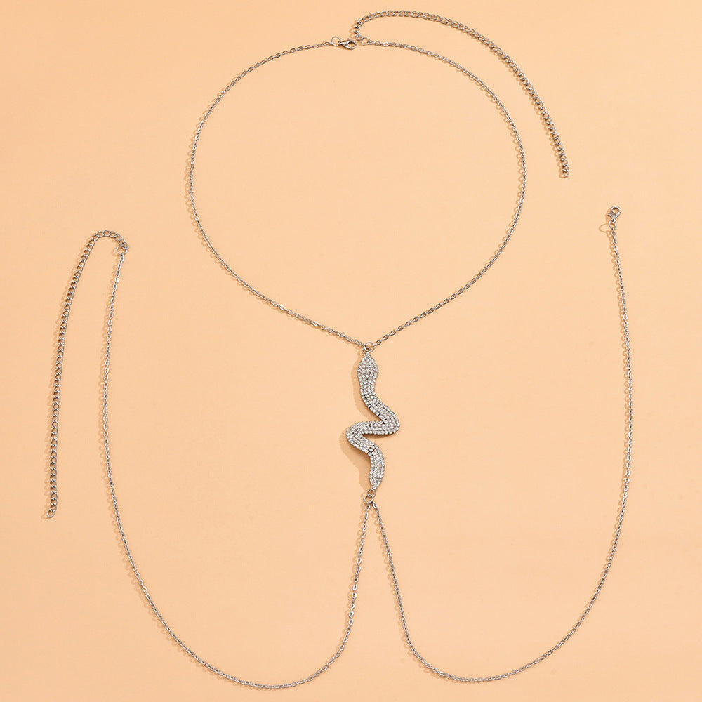 Gold Body Tassel Chain β Glam Statement Jewelry for Chest & Waist