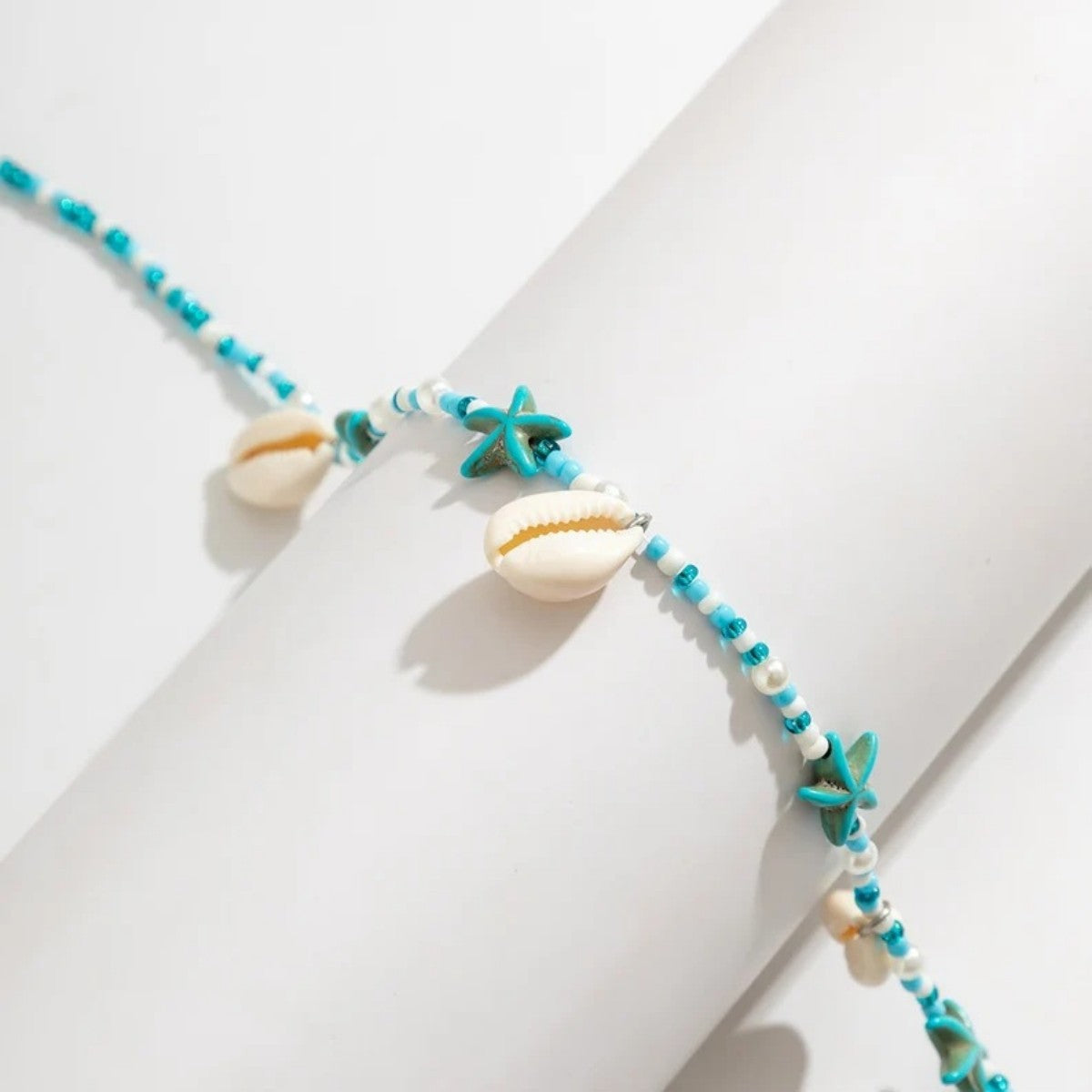 Turquoise Floral Shell Waist Chain – Boho Chic Beach Jewelry for All