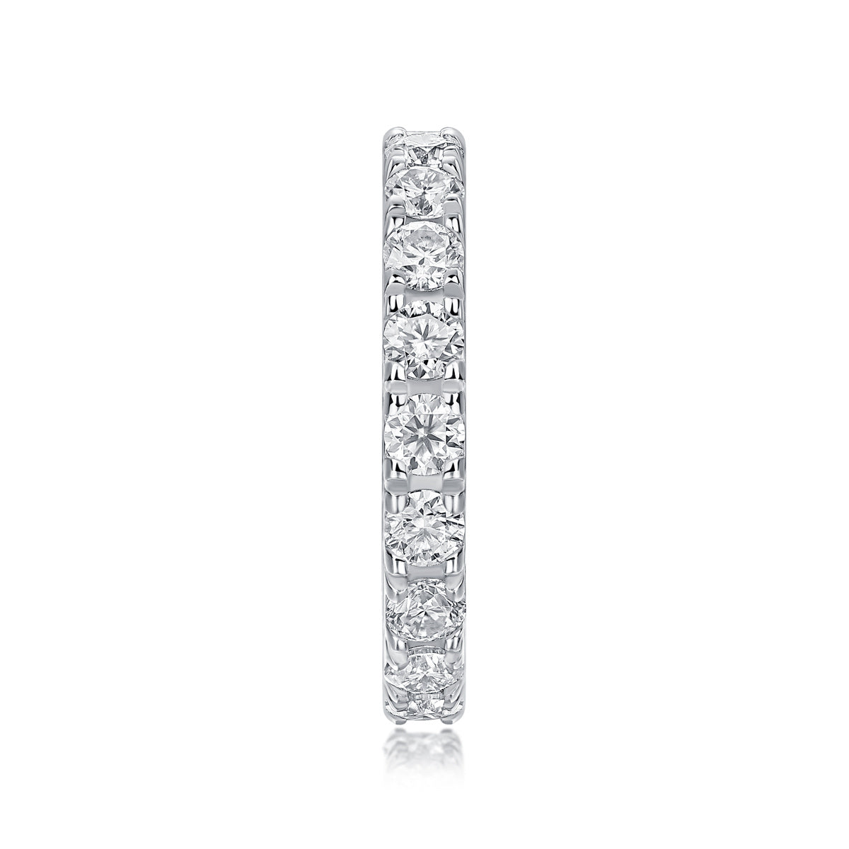 Moissanite Eternity Ring – Starry Sky Silver Band
