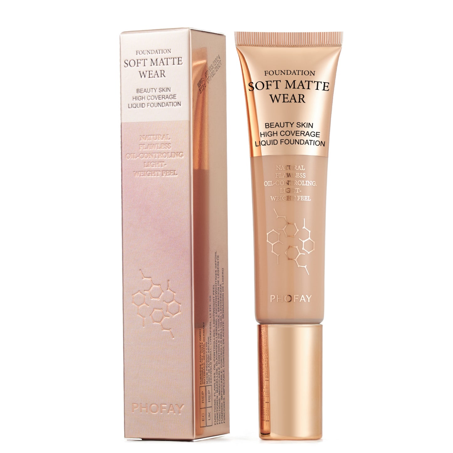 Matte Full Coverage Liquid Foundation β 24H Shine Control & Buildable Coverage