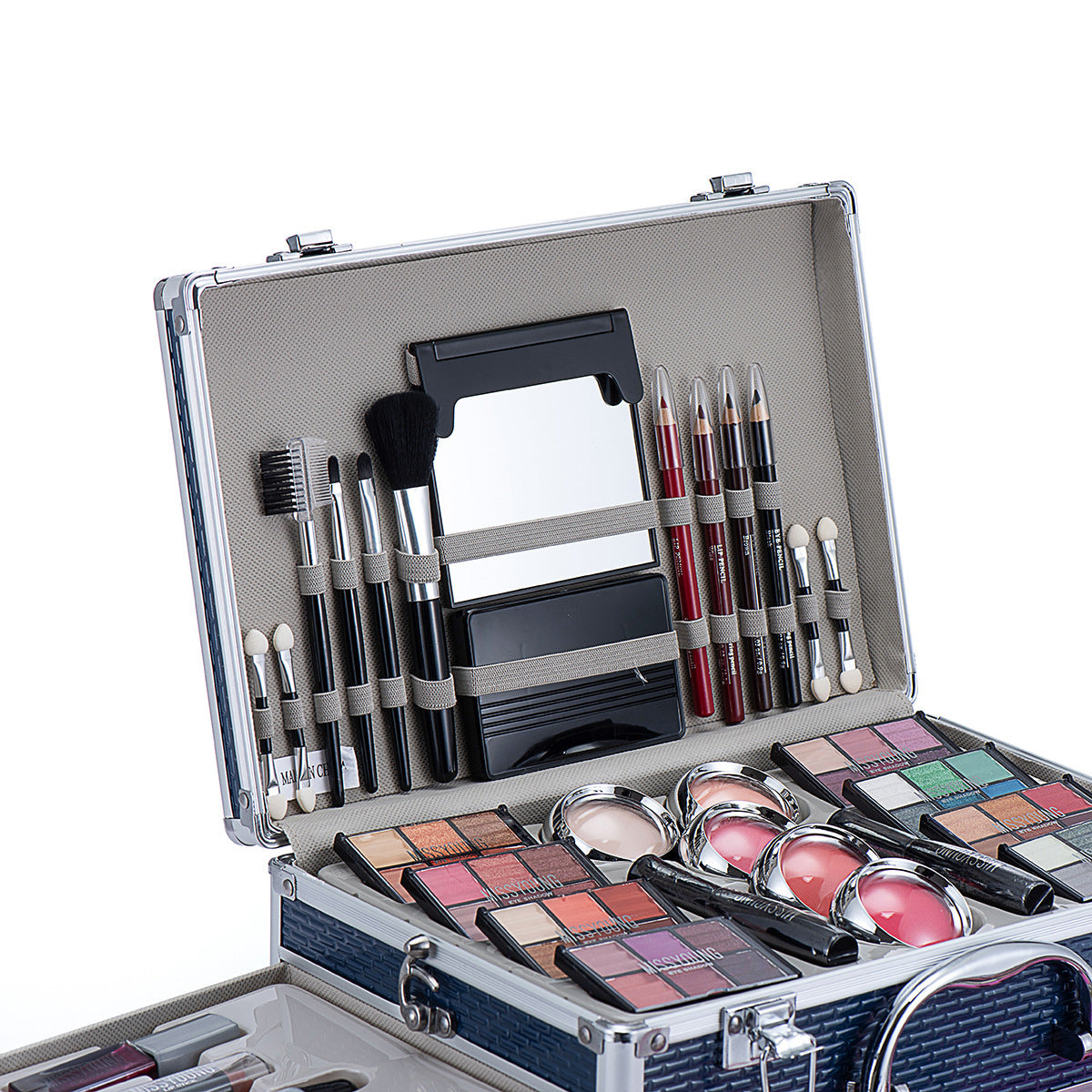 Pro Artist Makeup Kit – 100+ Piece All-in-One Glam Case with Brushes, Eyeshadow & Blush