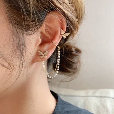 Chic Bowknot Alloy Earring Set β Elegant Style for Any Occasion