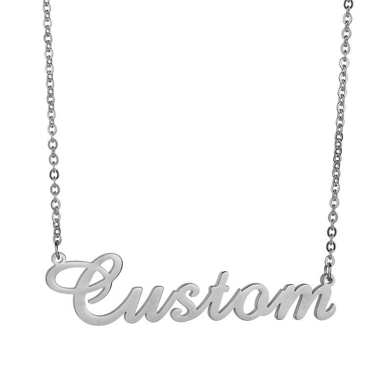 Custom Name Necklace – Personalized Titanium Steel Chain (Unisex)
