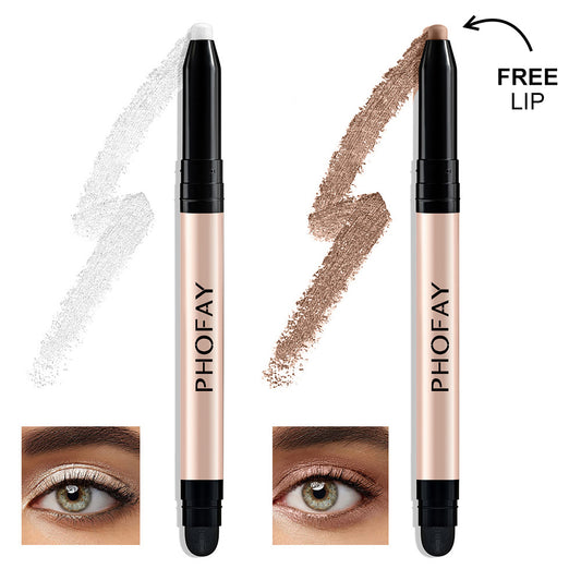 PHOFAY 2-in-1 Eyeshadow Stick Set – Waterproof, Smudge-Proof & Easy-Blend