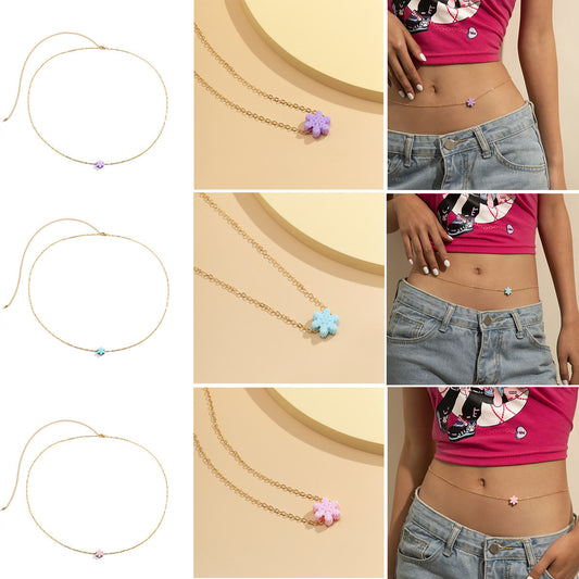 Delicate Gold Belly Chain – Cute Charm Waist Jewelry for Women