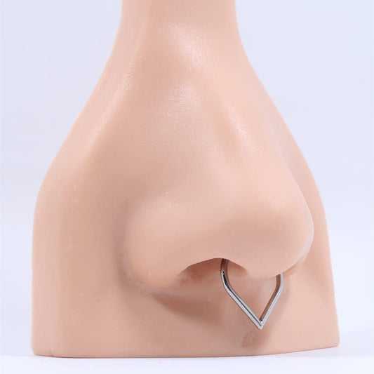 Titanium Water Drop Nose Ring – G23 Hypoallergenic Piercing Jewelry for Men & Women