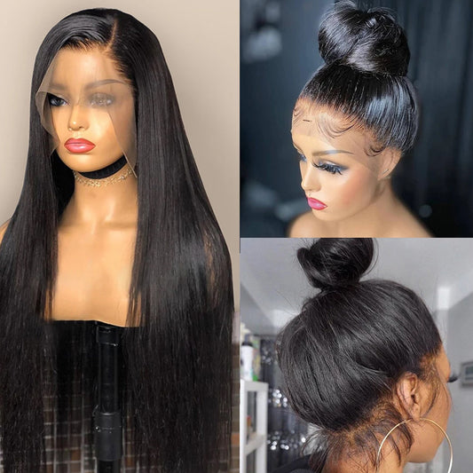 Luxury Straight Lace Front Wig – 100% Human Hair