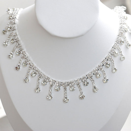 Elegant 4-Layer Strass Anklet – Dainty Gold & Silver Bead Chain for Women