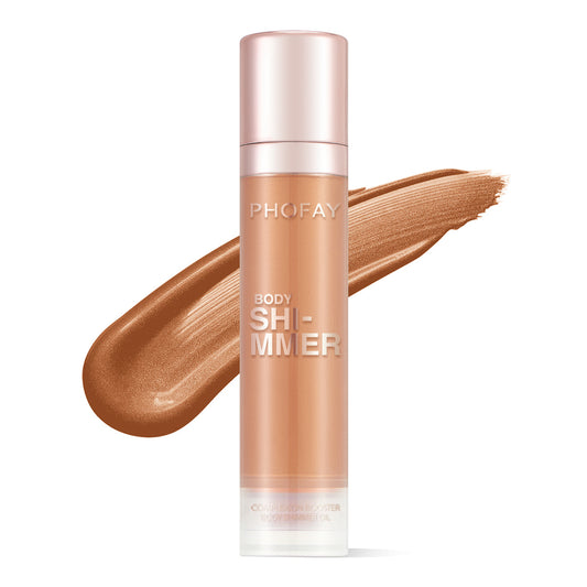 Glow Up Body Shimmer Oil – Hydrating & Illuminating Bronze Finish (PHOFEAY)