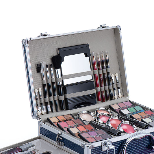 Pro Artist Makeup Kit – 100+ Piece All-in-One Glam Case with Brushes, Eyeshadow & Blush
