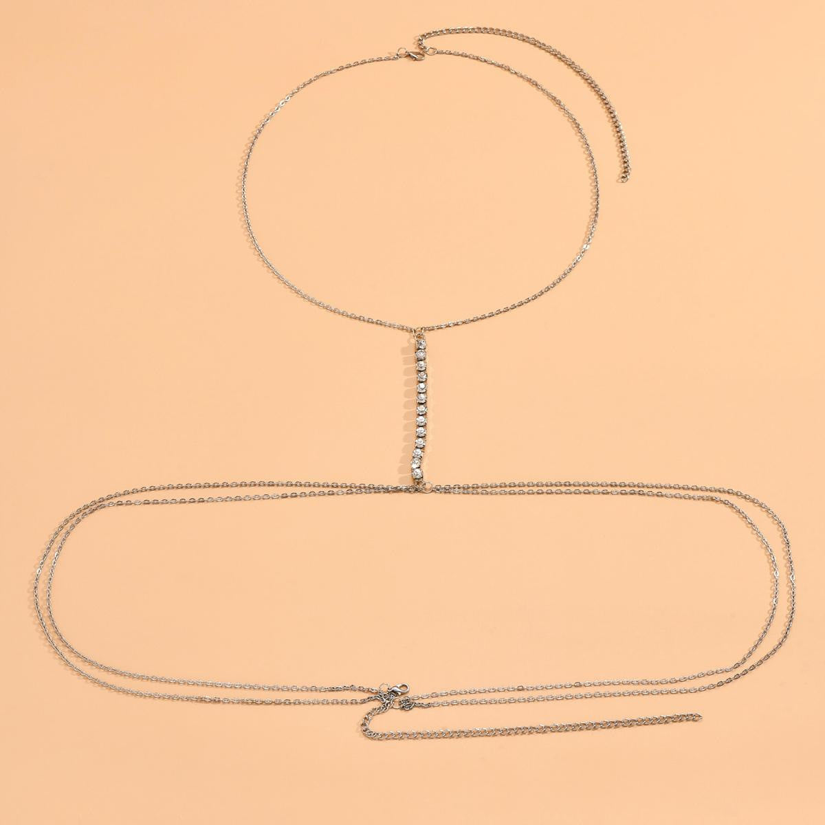 Gold Body Tassel Chain – Glam Statement Jewelry for Chest & Waist